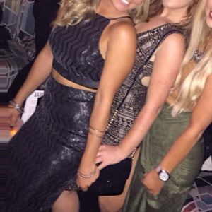 Sequin 2-piece skirt set